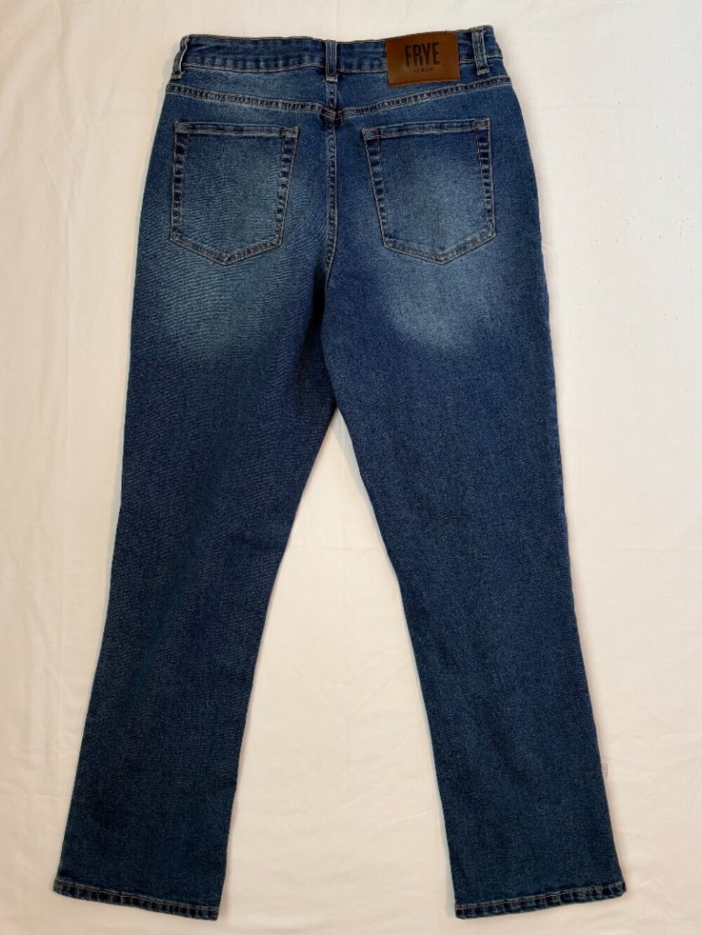 FRYE Straight Leg High Waist Jeans Medium Wash Denim Women's Size 6 / 28 - Picture 3 of 12